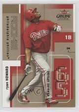 2004 Fleer Genuine Insider Genuine Upside 658/799 Ryan Howard #114 4xw
