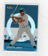 2005 Andruw Jones Topps Finest Blue Refractor 195/299 #8 Free Shipping (G2480)