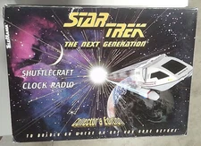 1x  RJ1258: Star Trek: The Next Generation: Shuttlecraft Clock Radio: Telemania: