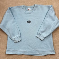 Nike Spell Out Center Swoosh Sweatshirt VINTAGE 90s USA Made Adult Large