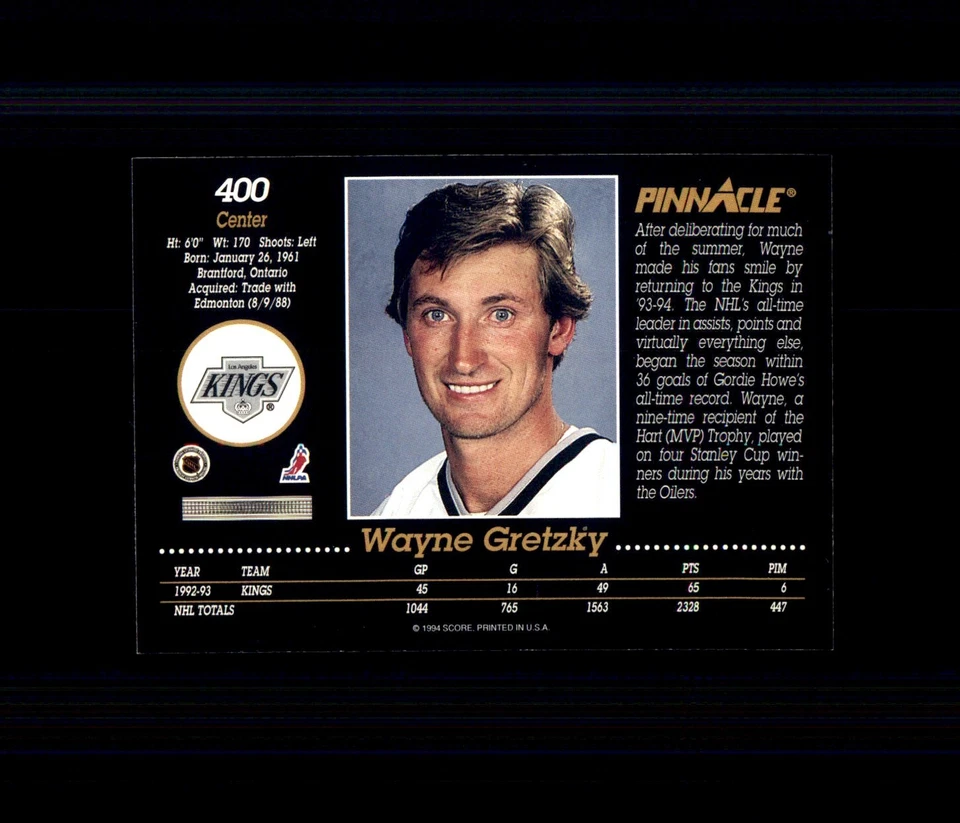 1993-94 PINNACLE English HOCKEY 🥅 YOU PICK 🥅Complete Your NHL Set #371 - #511 - Image 2 of 4