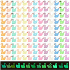 260PCS Mini Tiny Resin Ducks Little Miniature Plastic Small Ducks Bulk Glow