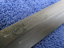 RARE VINTAGE ORIGINAL COLT`S HARTFORD CONN. BAYONET AND SHEATH MADE IN W.GERMANY