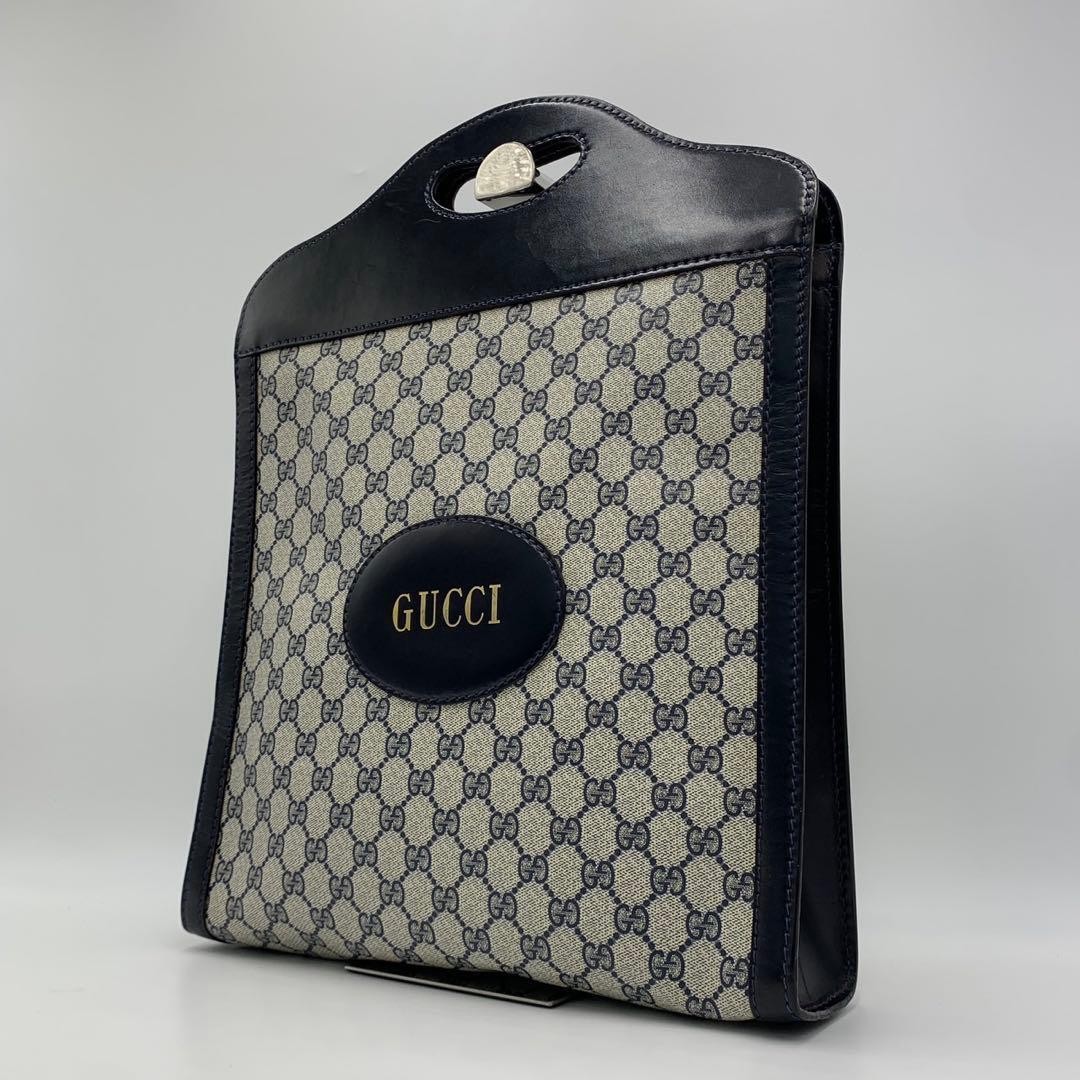 Excellent condition Gucci GG Supreme wine tote handbag vintage