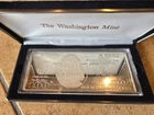 1996 The Washington Mint $100 Dollar Franklin Silver Note 4 oz .999 Fine Silver
