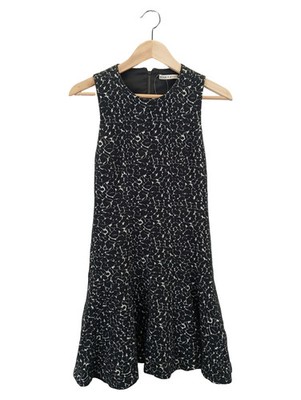 ALICE + OLIVIA Cocktailkleid Damen Gr. 38/M Schwarz Grafisch Elegant