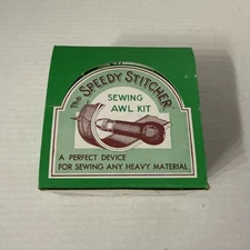 Vintage Authentic Speedy Stitcher Sewing Awl Kit New Old Stock Made in the USA