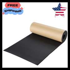 Sponge Neoprene with Adhesive Foam Rubber Sheet 1/4  Thick X 12  Wide X 54  Long