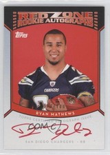 2010 Topps Red Zone Rookie Auto 17/100 Ryan Mathews #RZRA-RMA Auto 5o5