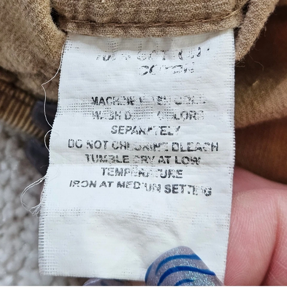 Company 81 Men's Corduroy Western Pearl Snap Button Shirt Size L Tan Long Sleeve - Image 4 of 4