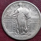 1917 D Type 1 Standing Liberty Quarter 25c Better Grade #100239