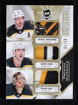 2019 The Cup Trios Jerseys Gold 1/10 Patrice Bergeron Zdeno Chara Patch HOF 0c3