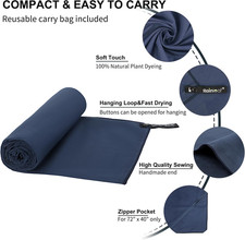 Rainleaf Microfiber Towel Perfect Travel Gym Camping Towel. Quick Dry - Supe