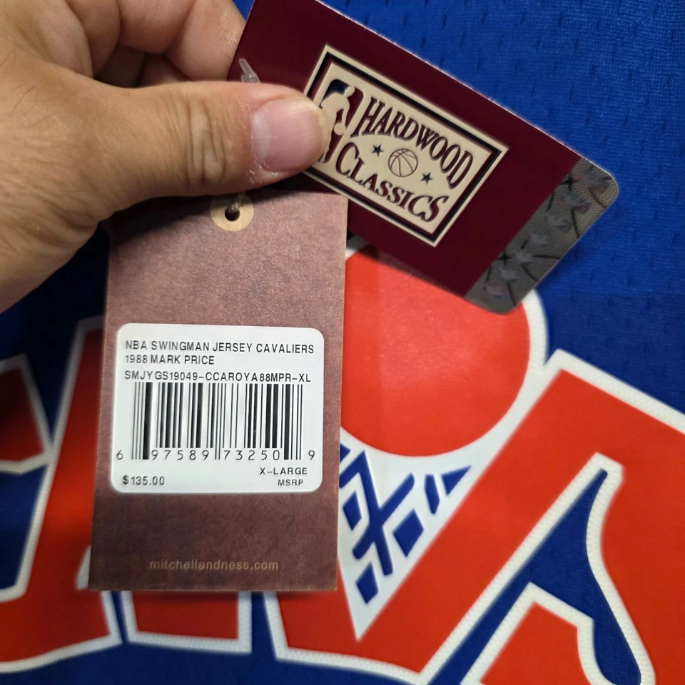 NWT Mitchell & Ness 1998 Cleveland Cavaliers Mark Price 25 Jersey Mens XL $130 - Image 4 of 4