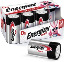 (8 PACK) Energizer MAX D Alkaline Batteries