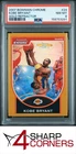 2007 BOWMAN CHROME GOLD REFRACTOR #24 KOBE BRYANT HOF #/99 POP 3 PSA 8