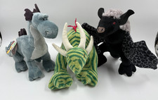 Nici Creatures Nietoperz Potwór morski Dino w paski 3 pluszaki z metką