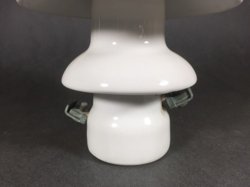 seltener Freileitungs Isolator aus Porzellan für Beleuchtung Straßenlampe E27 - Bild 3 von 10