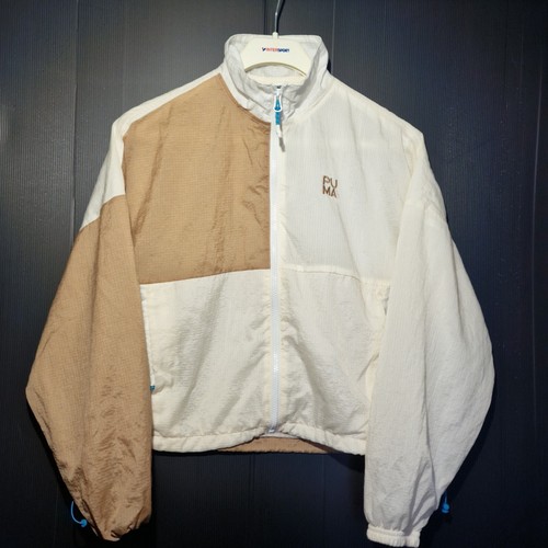 Puma Track Top Women's Crop Top Size Small Colourblock Full Zip Lined High Neck