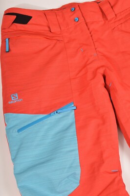 Salomon AdvancedSkin Dry 10k / 10k Wmns Red / Blue Snow Ski Pants