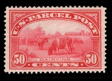 MOMEN: US STAMPS #Q10 PARCEL POST MINT OG H VF+ LOT #86514*