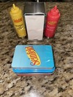 Seinfeld Monks Diner Ketchup Mustard S & P Shaker Playing Cards Tin Set NO RESRV — photo 1