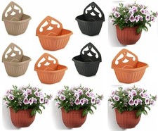 Plastic Garden Fence Flower Basket Pot Planter Container Wall Mounted Plant