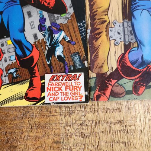 Captain America #123-129 Marvel Comic Book Lot of 7 1970 Red Skull App - Picture 13 of 16