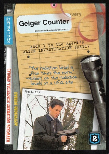 Tarjetas coleccionables individuales parte 2 de The X Files CCG Premiere Edition 1996 - Imagen 121 de 146