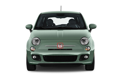 NEW FIAT 500 FRONT BUMPER CENTER BADGE 