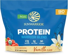 Sunwarrior Vegan Organic Protein Powder Plant-Based BCAA Amino Acids 4.96 lb