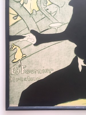 TOULOUSE LAUTREC RARE EARLY 20TH C FRAMED FRENCH LITHOGRAPH PRINT