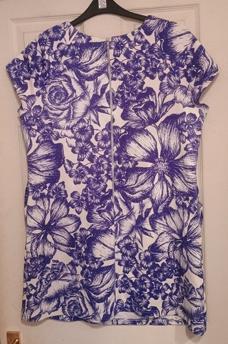 Atmosphere Purple and White Dress Size UK 18 - Picture 2 of 5
