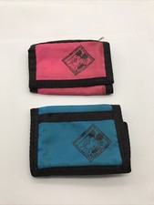 Vintage Mickey Mouse wallet Blue And Pink MADE IN USA