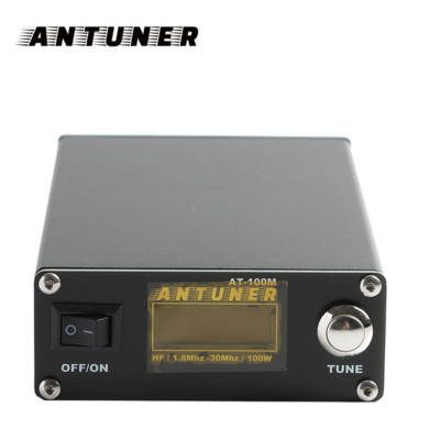ANTUNER AT-100M Universal HF Antenna Tuner 1.8Mhz-30Mhz 100W SWR Power Meter