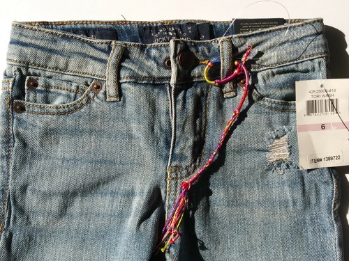 Lucky Brand Zoe Skinny Mädchen Größe 6 Used-Look Jeans Neu mit Etikett ~BRANDNEU~ - Bild 3 von 12