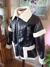 Pretty Little Thing Black Oversized Faux Fur Jacket Sz 6 Nwt