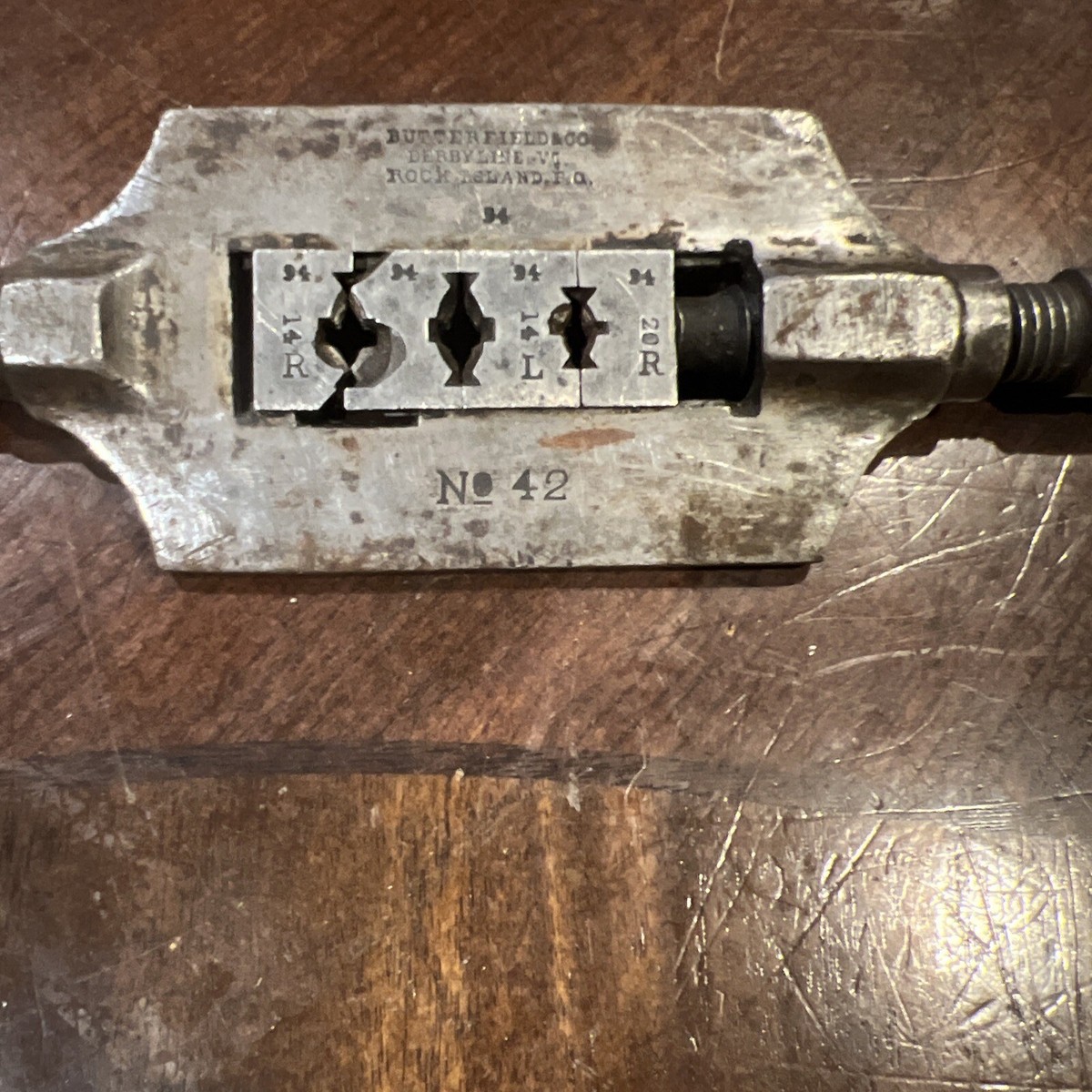 vintage an•an no.42 Antique Butterfield & Co No 42 Pipe Bolt Threader Die | eBay