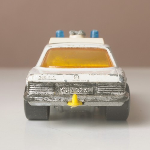 2x Matchbox Speed Kings, Police, Bandolero, 350 SLC Mercedes, '72 '74, Playworn - Bild 18 von 23