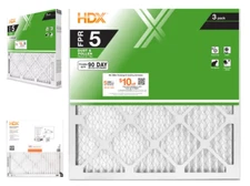 18 x 18 x 1 Standard Pleated Air Filter FPR 5, 3-Pack, Air Filters Replacement