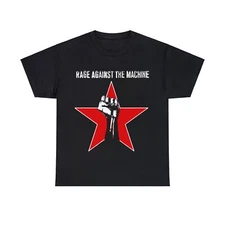 Rage Against the Machine T-Shirt, 90's Rock Vintage Unisex Heavy Cotton Tee
