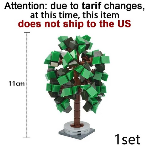 Tree Pine Palm Spruce Maple Birch Cherry Bloom Bush Building Block for LEGO - Picture 118 of 121