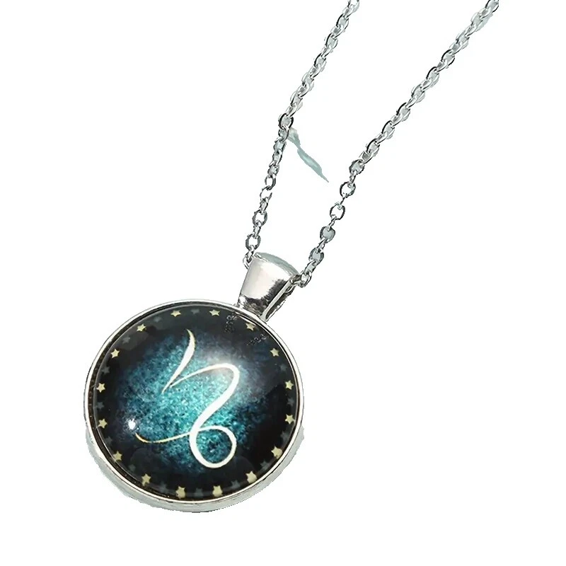 Collares y colgantes de cristal celestial y horóscopo de moda