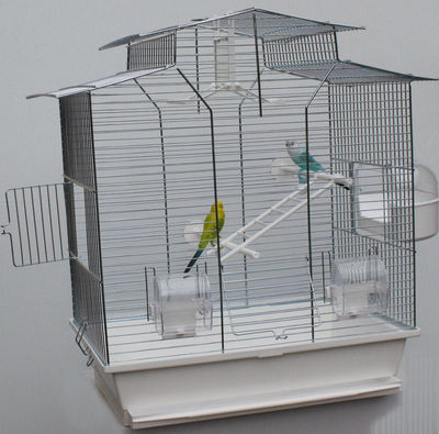 XXL 60cm Vogelkäfig Vogelbauer Wellensittich Kanarien Voliere Vogelhaus Iza ohne