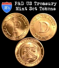 (2) Coin Set P & D US Mint Treasury Coins Tokens UNCIRCULATED *JB's Coins*