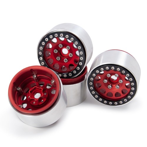FLYXM 1.9" Metal Beadlock Wheels Rim For 1/10 RC SCX10 TRX4 D90 TF2 CC01 Crawler - Picture 9 of 12