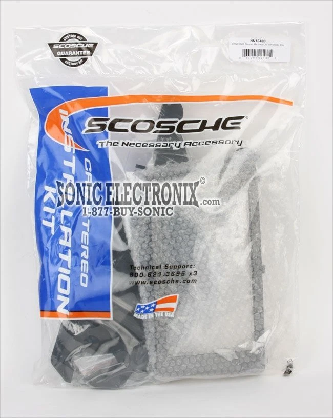 Kit de tablero de instalación DIN simple/doble Scosche NN1648B para Nissan Máxima 2000-03 Foto 3 de 3