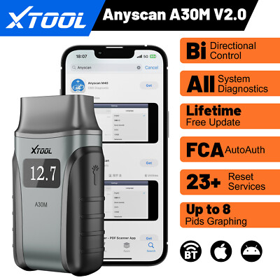XTOOL Anyscan A30M Wireless OBD2-Scanner Bidirektionale Diagnosewerkzeug DE