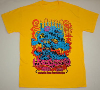 King Gizzard & The Lizard Wizard Band 2024 Concert Yellow All Size  Shirt AM20