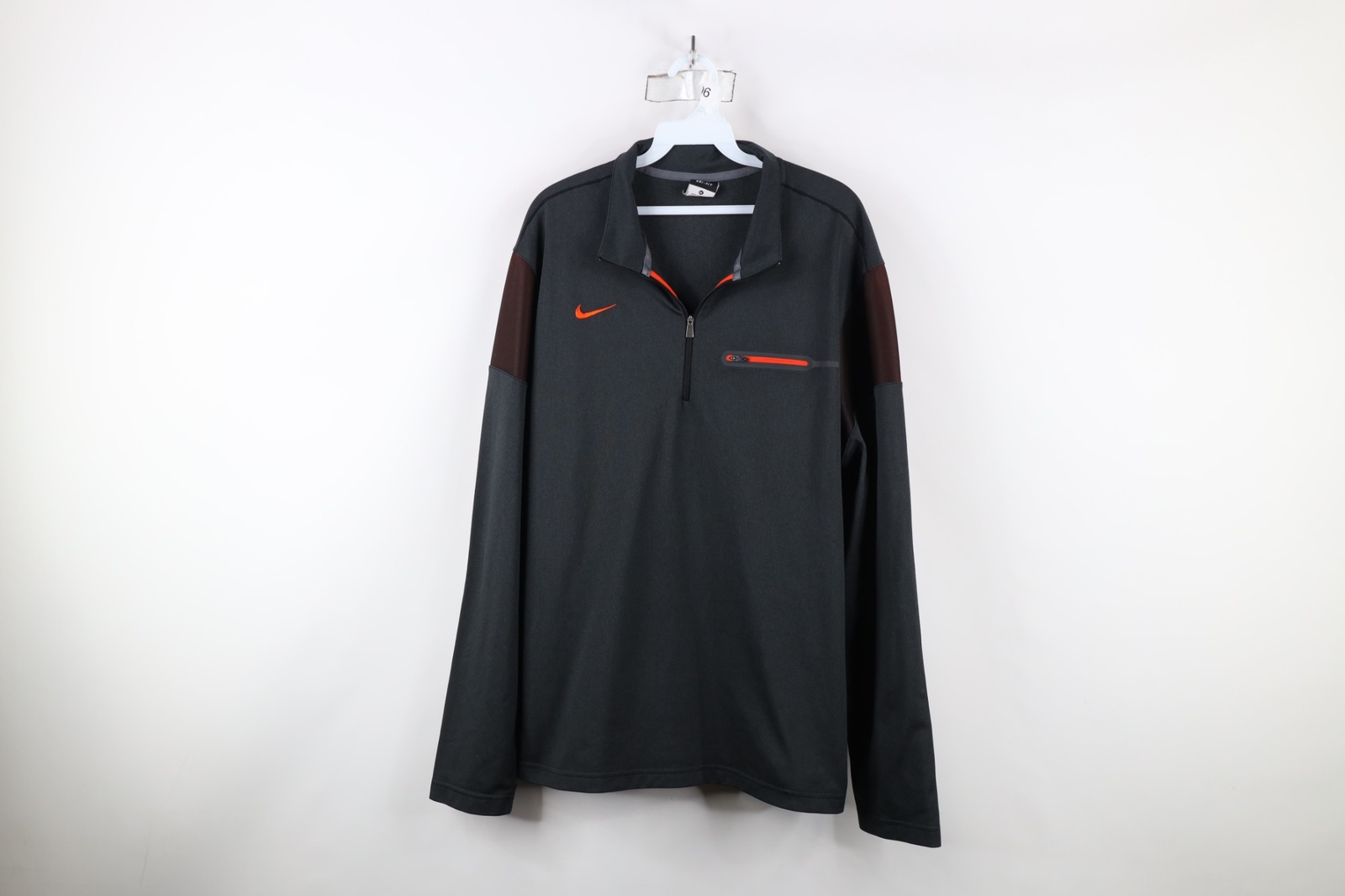 SACAI X NIKE Nike Dri Fit Uomo XL Travis Scott Mini Swoosh Mezza Zip Pullover Golf Top Giacca